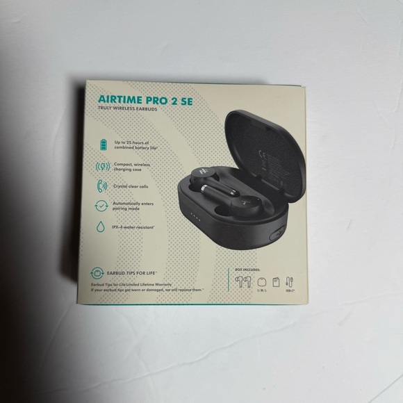 ZAGG Airtime Pro 2Se Wireless Earbuds Black Bluetooth 25 hour battery NEW IN BOX - Picture 5 of 5